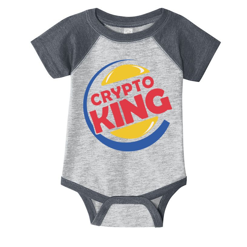 Crypto King Infant Baby Jersey Bodysuit