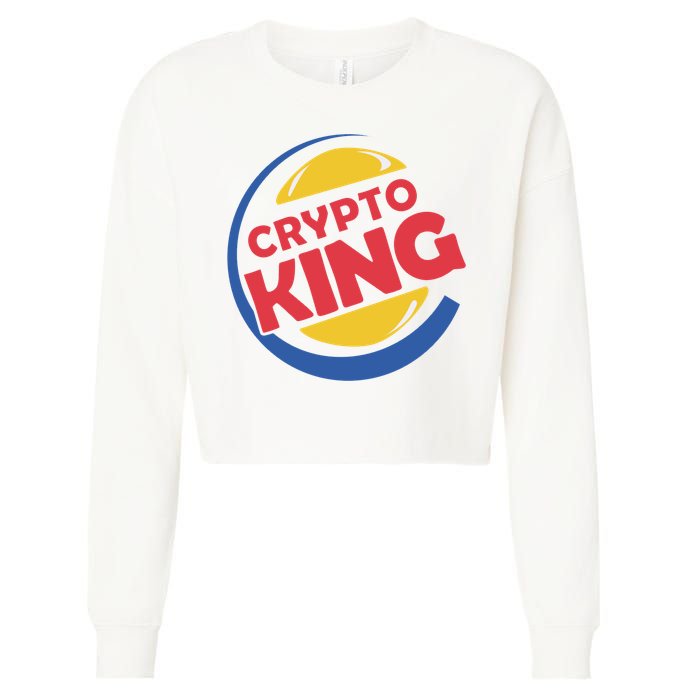 Crypto King Cropped Pullover Crew
