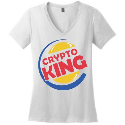 Crypto King Women's V-Neck T-Shirt