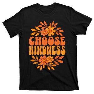 Choose Kindness Cool 60s Unity Day Groovy World Kindness Day T-Shirt