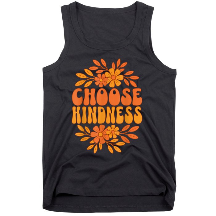 Choose Kindness Cool 60s Unity Day Groovy World Kindness Day Tank Top