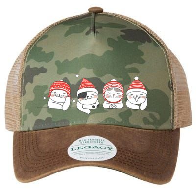 Cute Kitty Cats Christmas, Festive Legacy Tie Dye Trucker Hat