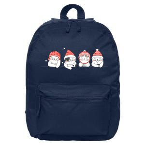 Cute Kitty Cats Christmas, Festive 16 in Basic Backpack