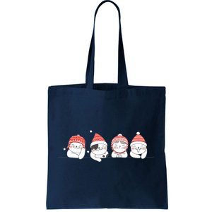 Cute Kitty Cats Christmas, Festive Tote Bag