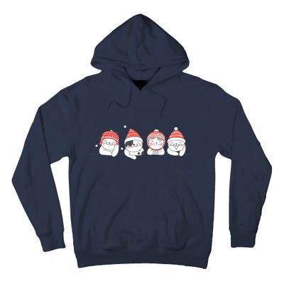 Cute Kitty Cats Christmas, Festive Tall Hoodie