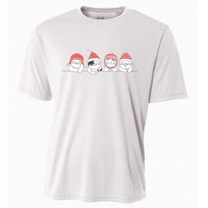 Cute Kitty Cats Christmas, Festive Cooling Performance Crew T-Shirt