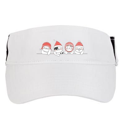 Cute Kitty Cats Christmas, Festive Adult Drive Performance Visor