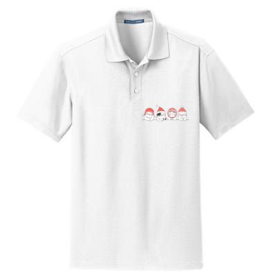 Cute Kitty Cats Christmas, Festive Dry Zone Grid Polo