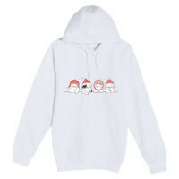 Cute Kitty Cats Christmas, Festive Premium Pullover Hoodie