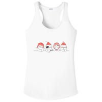 Cute Kitty Cats Christmas, Festive Ladies PosiCharge Competitor Racerback Tank