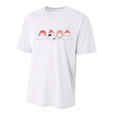 Cute Kitty Cats Christmas, Festive Performance Sprint T-Shirt