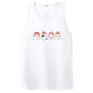 Cute Kitty Cats Christmas, Festive PosiCharge Competitor Tank