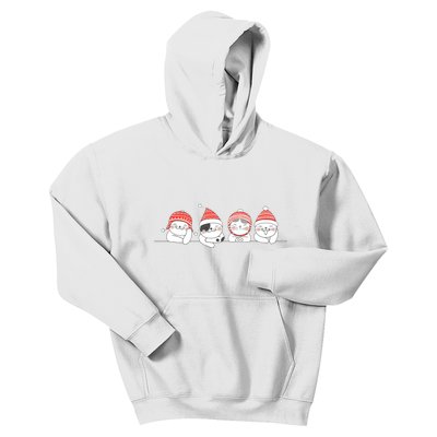 Cute Kitty Cats Christmas, Festive Kids Hoodie