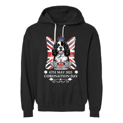 Cavalier King Charles Iii Coronation Spaniel Dog Adults Garment-Dyed Fleece Hoodie