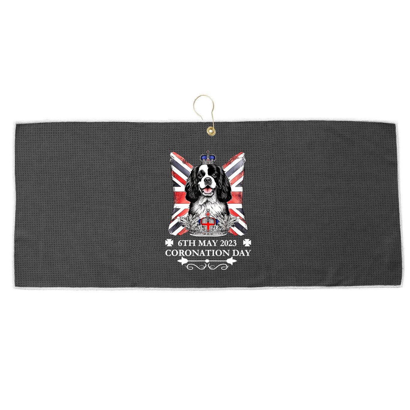 Cavalier King Charles Iii Coronation Spaniel Dog Adults Large Microfiber Waffle Golf Towel