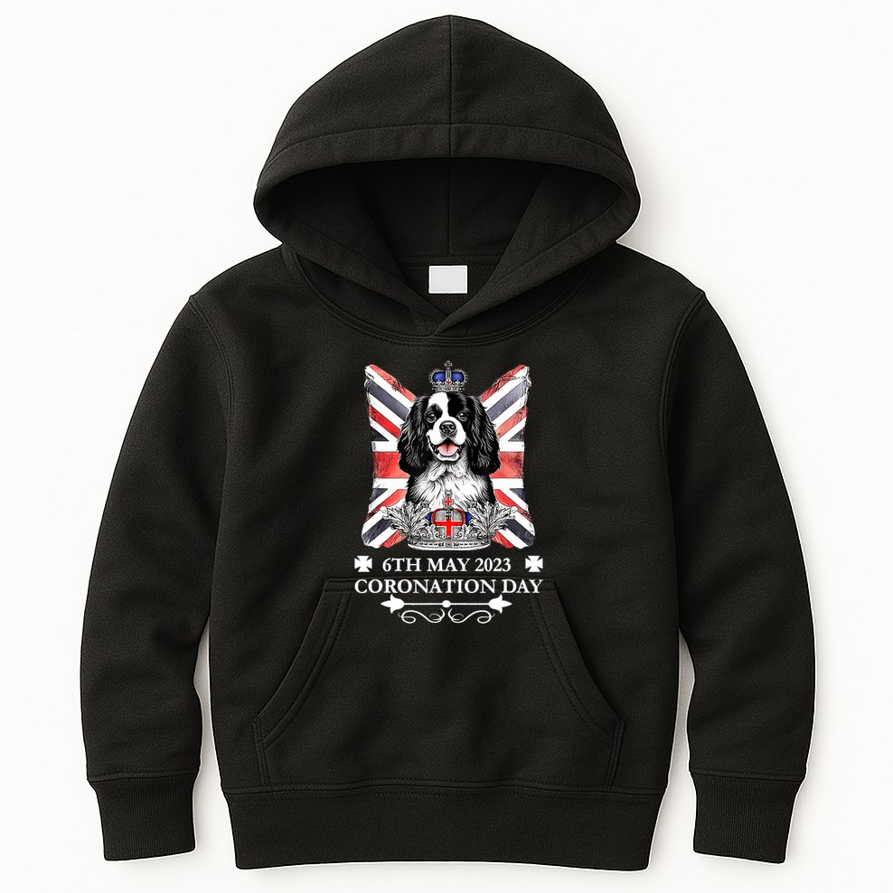 Cavalier King Charles Iii Coronation Spaniel Dog Adults Kids Hoodie