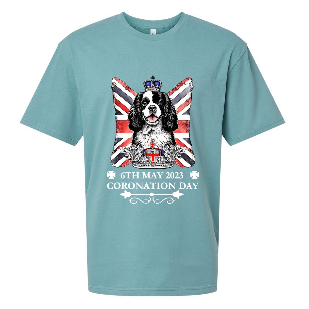 Cavalier King Charles Iii Coronation Spaniel Dog Adults Sueded Cloud Jersey T-Shirt