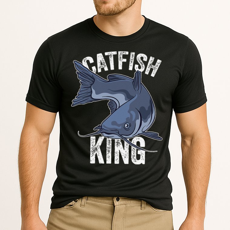Catfish King Catfish Fishing Catfishing Cooling Performance Crew T-Shirt
