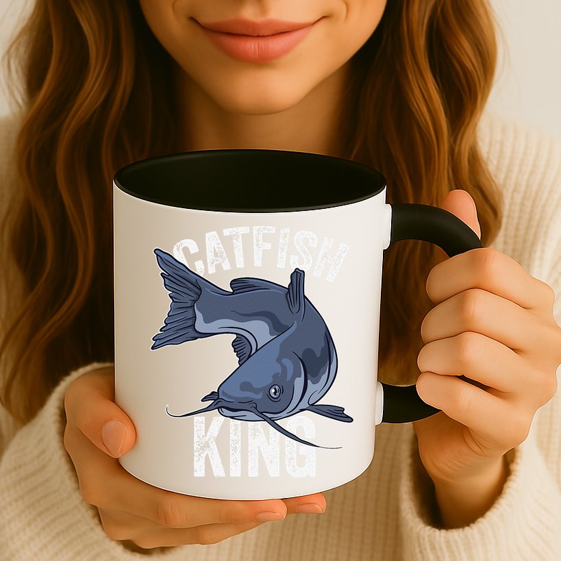 Catfish King Catfish Fishing Catfishing Mug