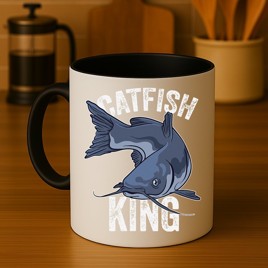 Catfish King Catfish Fishing Catfishing Mug