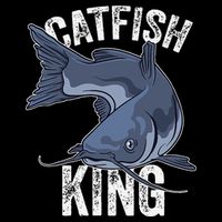 Catfish King Catfish Fishing Catfishing Youth Performance Sprint T-Shirt