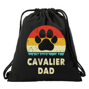 Cavalier King Charles Spaniel Dad Funny Dog Lover Drawstring Bag