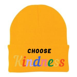 Choose Kindness Colorful Positive Quote Knit Cap Winter Beanie