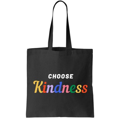 Choose Kindness Colorful Positive Quote Bag
