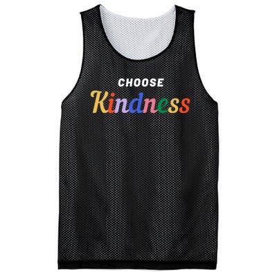 Choose Kindness Colorful Positive Quote Mesh Reversible Basketball Jersey Tank