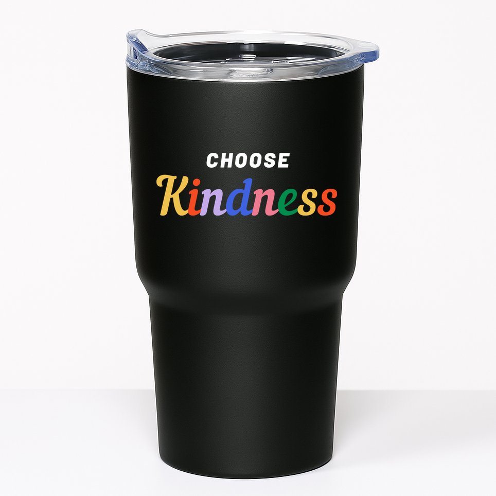 Choose Kindness Colorful Positive Quote Tumbler