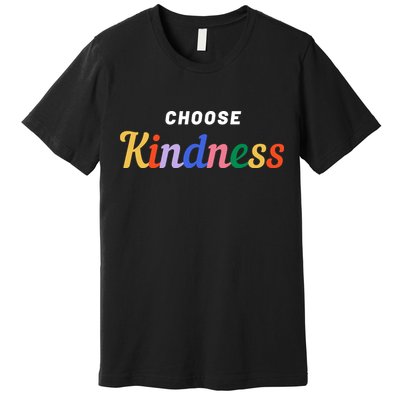 Choose Kindness Colorful Positive Quote Premium T-Shirt