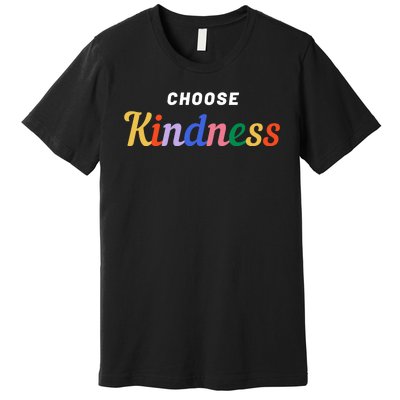 Choose Kindness Colorful Positive Quote Premium T-Shirt