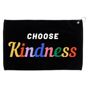 Choose Kindness Colorful Positive Quote Grommeted Golf Towel