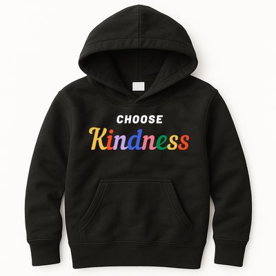 Choose Kindness Colorful Positive Quote Kids Hoodie