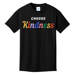 Choose Kindness Colorful Positive Quote Kids T-Shirt