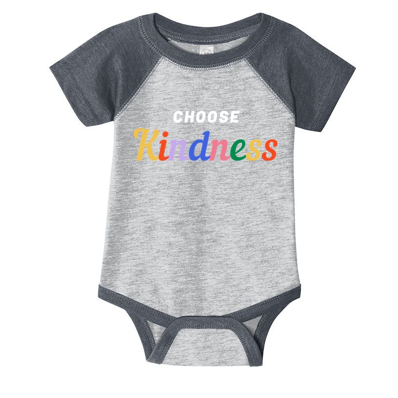 Choose Kindness Colorful Positive Quote Infant Baby Jersey Bodysuit