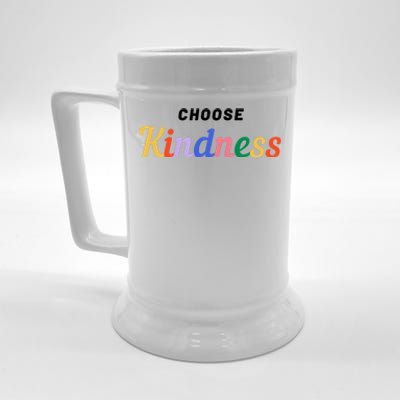 Choose Kindness Colorful Positive Quote Beer Stein