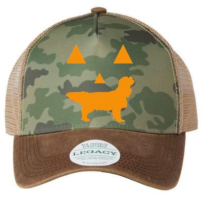 Cavalier King Charles Spaniel Halloween Spooky Face Funny Legacy Tie Dye Trucker Hat
