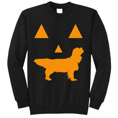 Cavalier King Charles Spaniel Halloween Spooky Face Funny Sweatshirt