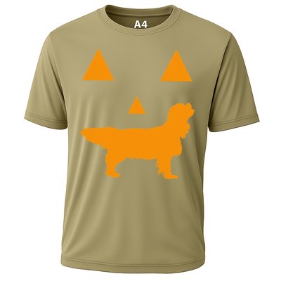 Cavalier King Charles Spaniel Halloween Spooky Face Funny Performance Shirt