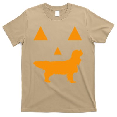 Cavalier King Charles Spaniel Halloween Spooky Face Funny T-Shirt