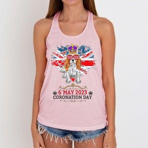 Cavalier King Charles Coronation Ideas  & Union Jack Women's Knotted Racerback Tank