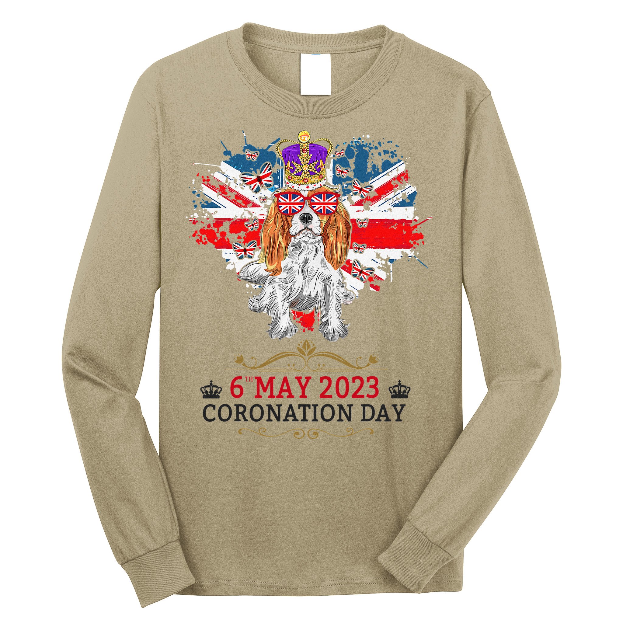 Cavalier King Charles Coronation Ideas  & Union Jack Long Sleeve Shirt