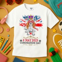 Cavalier King Charles Coronation Ideas  & Union Jack Kids T-Shirt