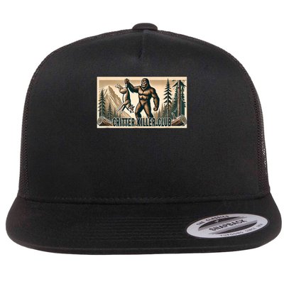 Critter Killer Club Coyote Hunting Varmint Patrol Redneck Flat Bill Trucker Hat