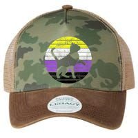 Cute Kitten Cat Nonbinary Pride Lgb Quotes Non Binary Flag Legacy Tie Dye Trucker Hat