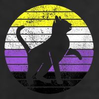 Cute Kitten Cat Nonbinary Pride Lgb Quotes Non Binary Flag Cool Comfort Performance Bucket Hat