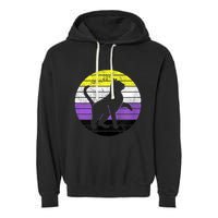 Cute Kitten Cat Nonbinary Pride Lgb Quotes Non Binary Flag Garment-Dyed Fleece Hoodie