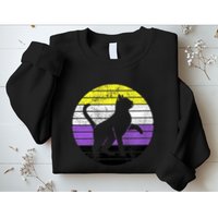 Cute Kitten Cat Nonbinary Pride Lgb Quotes Non Binary Flag Sweatshirt