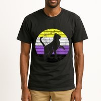 Cute Kitten Cat Nonbinary Pride Lgb Quotes Non Binary Flag Tall T-Shirt
